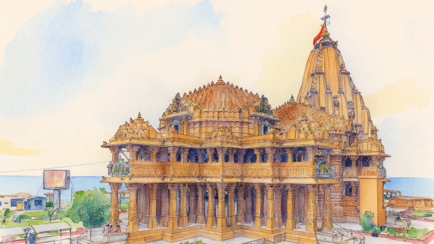 Dwarkadhish Temple Dedicated to Lord Krishna